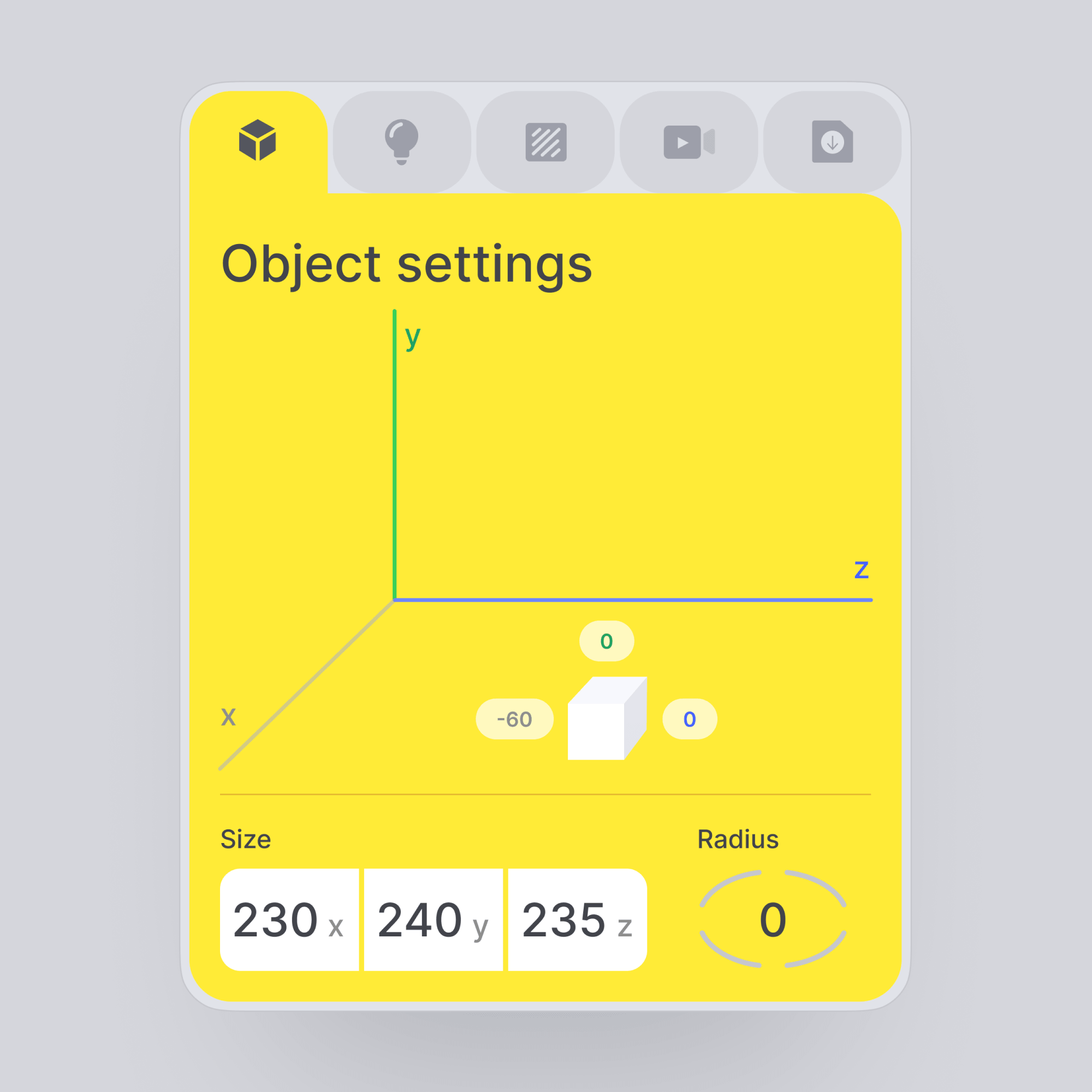 3D Vectors Concept